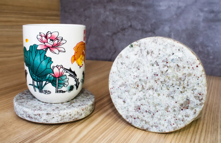 Posavasos de marmol, set de 6