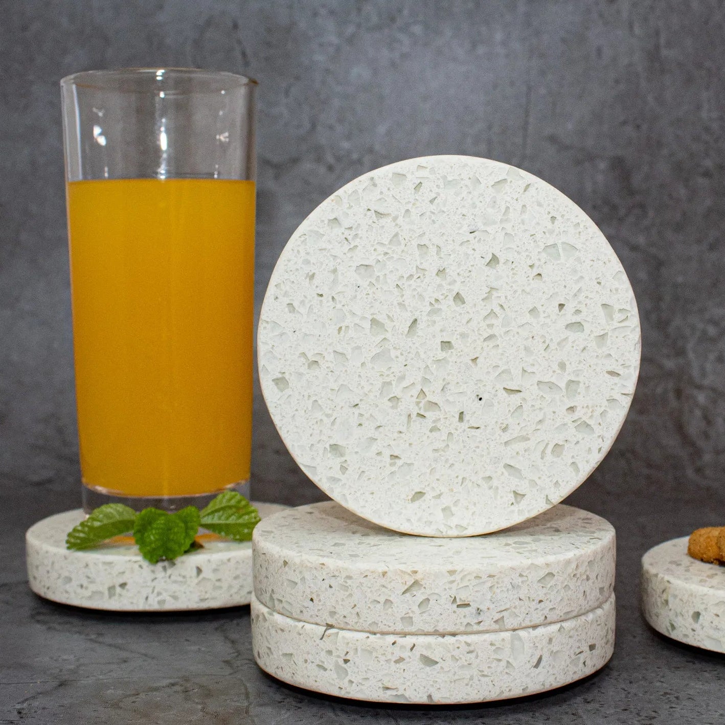 Posavasos de marmol (set de 6)